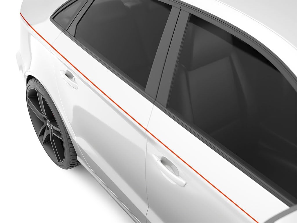 Vinyl Pinstriping Tape 34.5" x 150ft Bright Orange UV Resistant Car Stripes