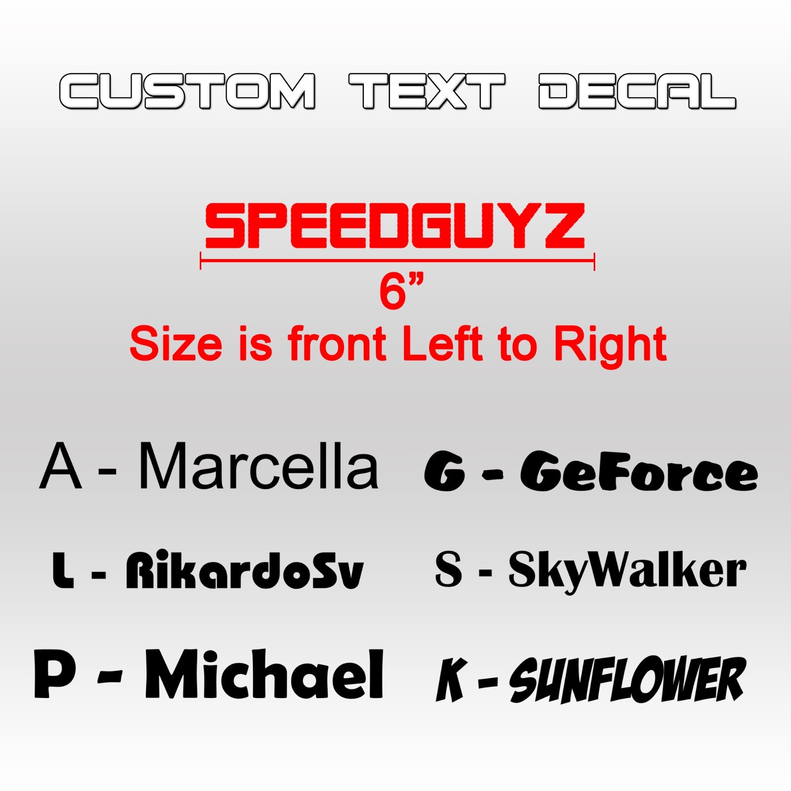 Custom text die-cut no background Lettering name car decal Vinyl waterproof v3