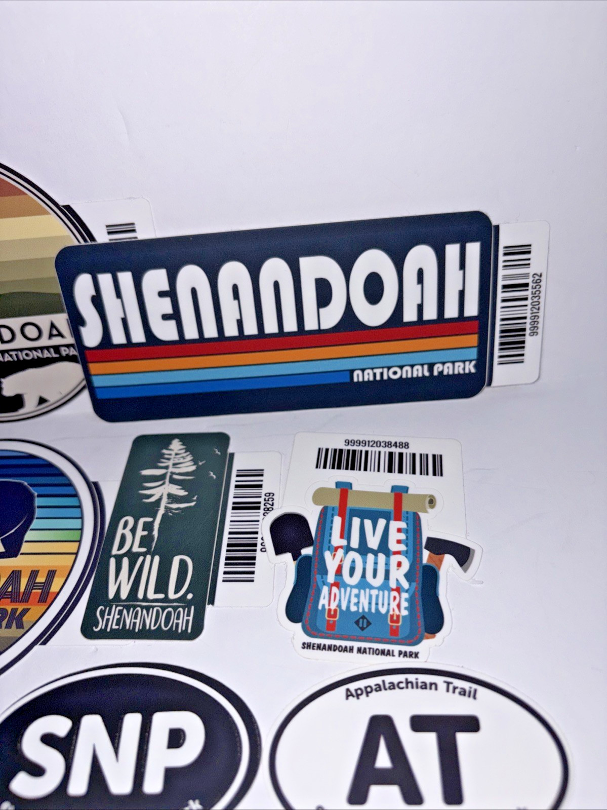 Travel Sticker Lot Of 9 Virginia Shenandoah National Park Appalachian Trail