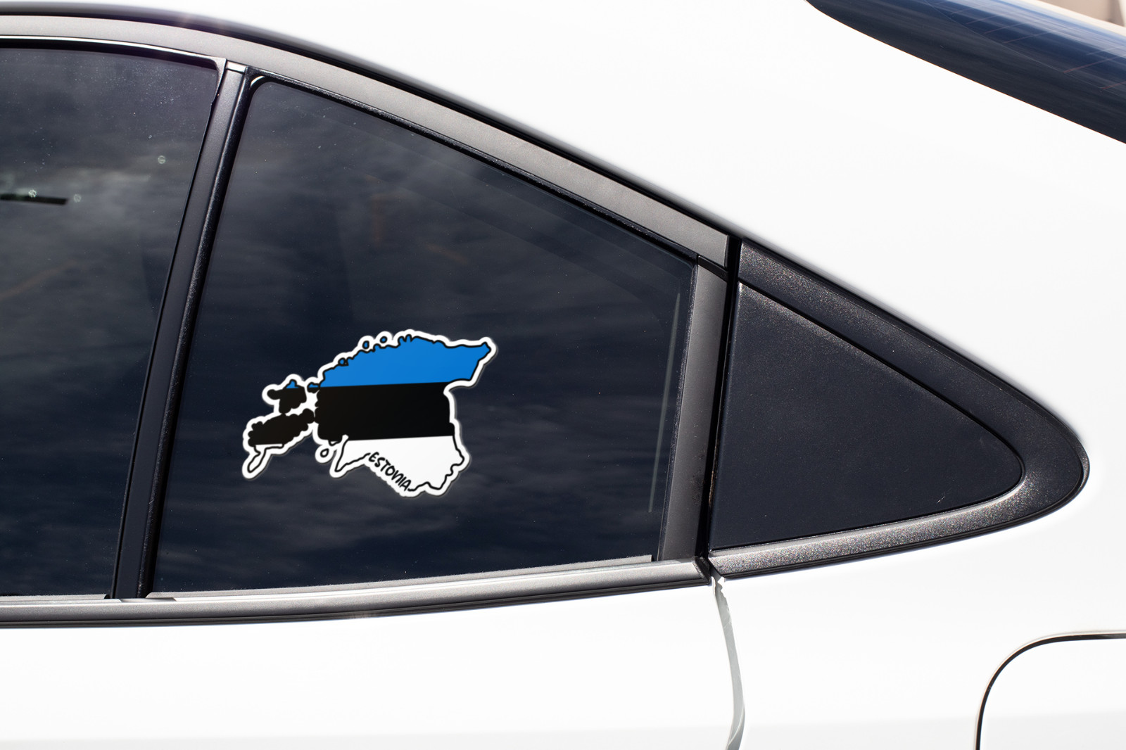 Estonia Map Flag Sticker Decal