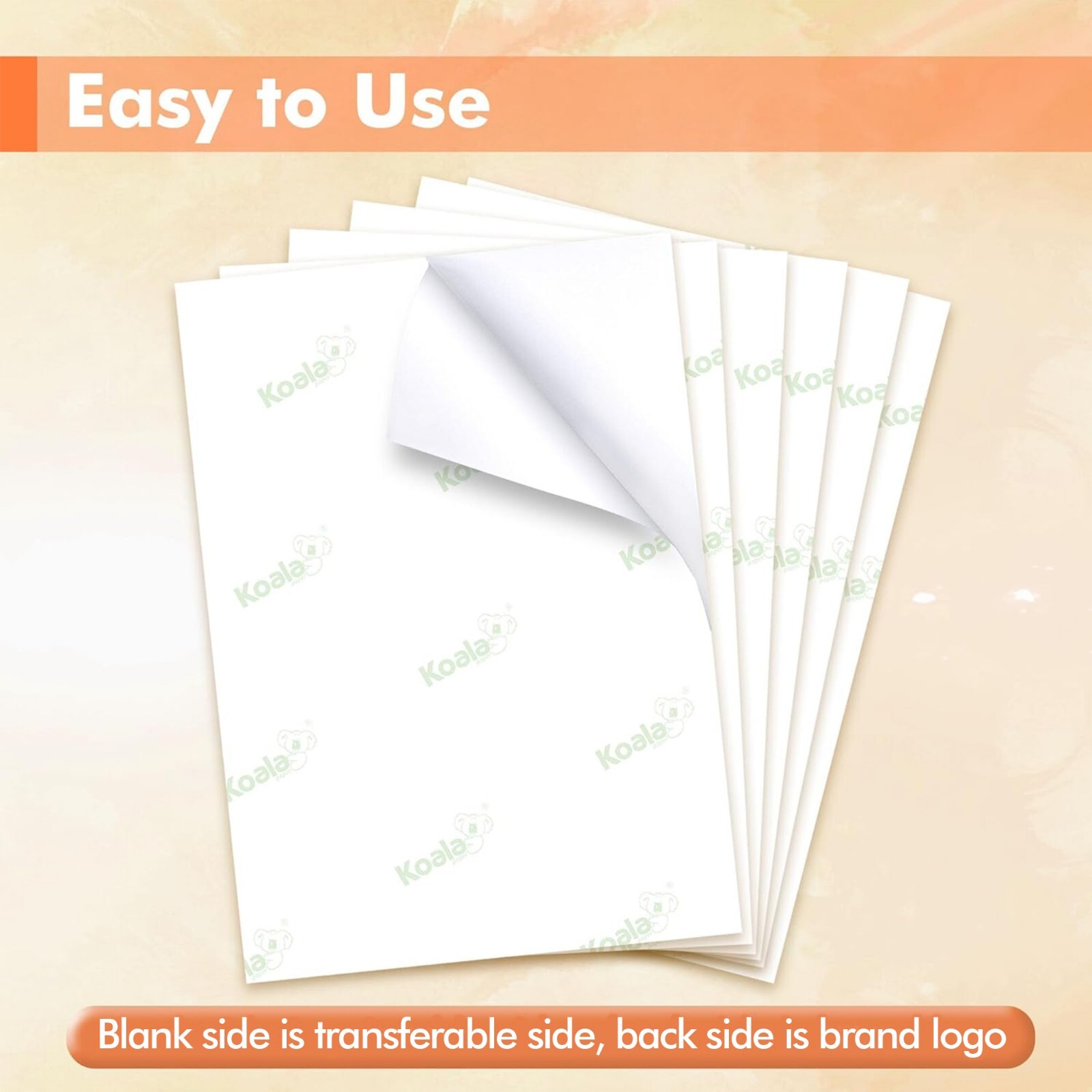 Koala Sublimation Sticker Paper Waterproof Matte White 25 Sheets 8.5×11 Outdoors
