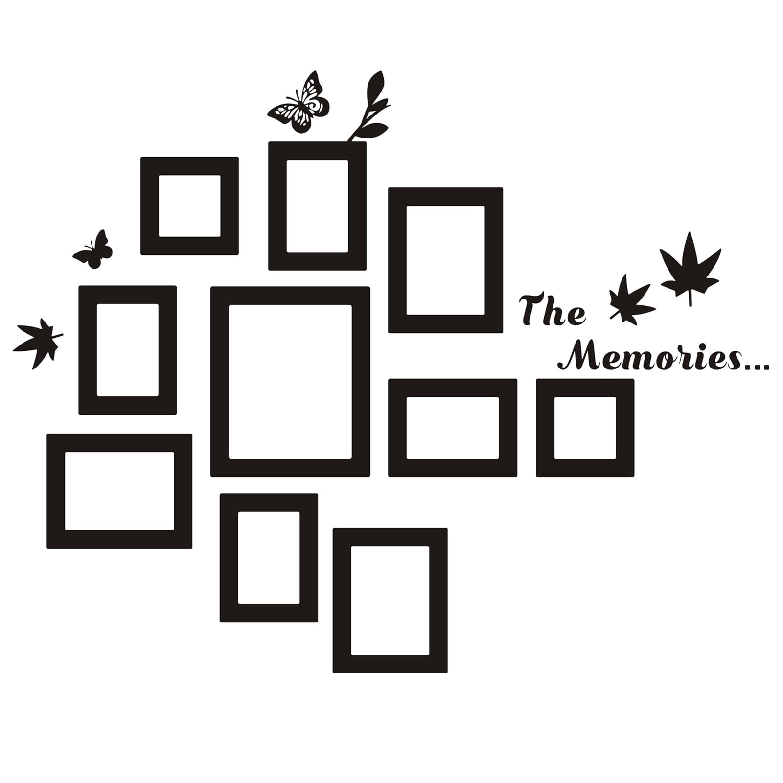 10 Pcs Picture Frames Wall Decal The Memories 8 inch x 10 inch, Pictureframes