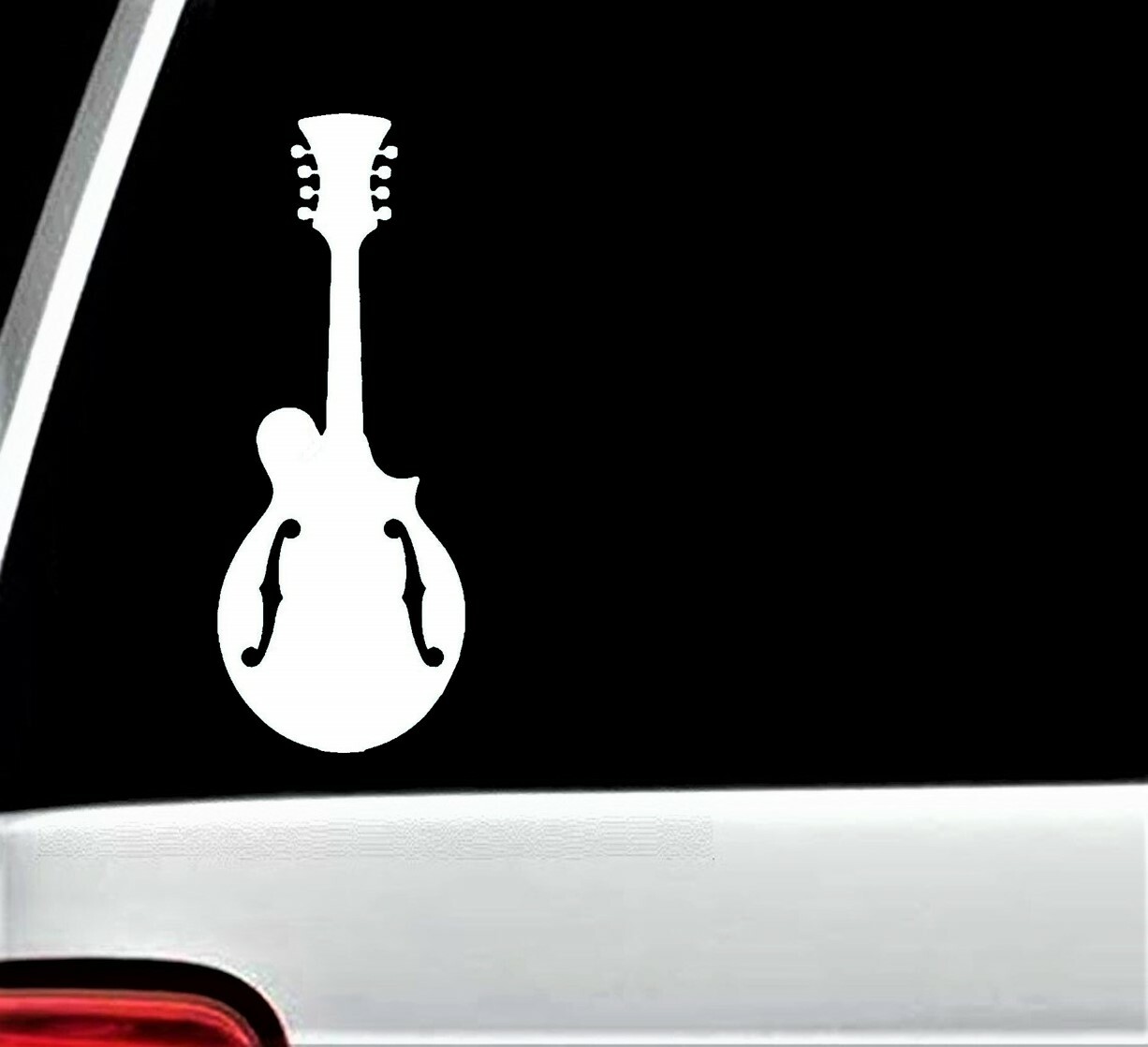 2-Pack J1015 Mandolin Decal for Car Truck SUV Bluegrass Music Banjo Fiddle