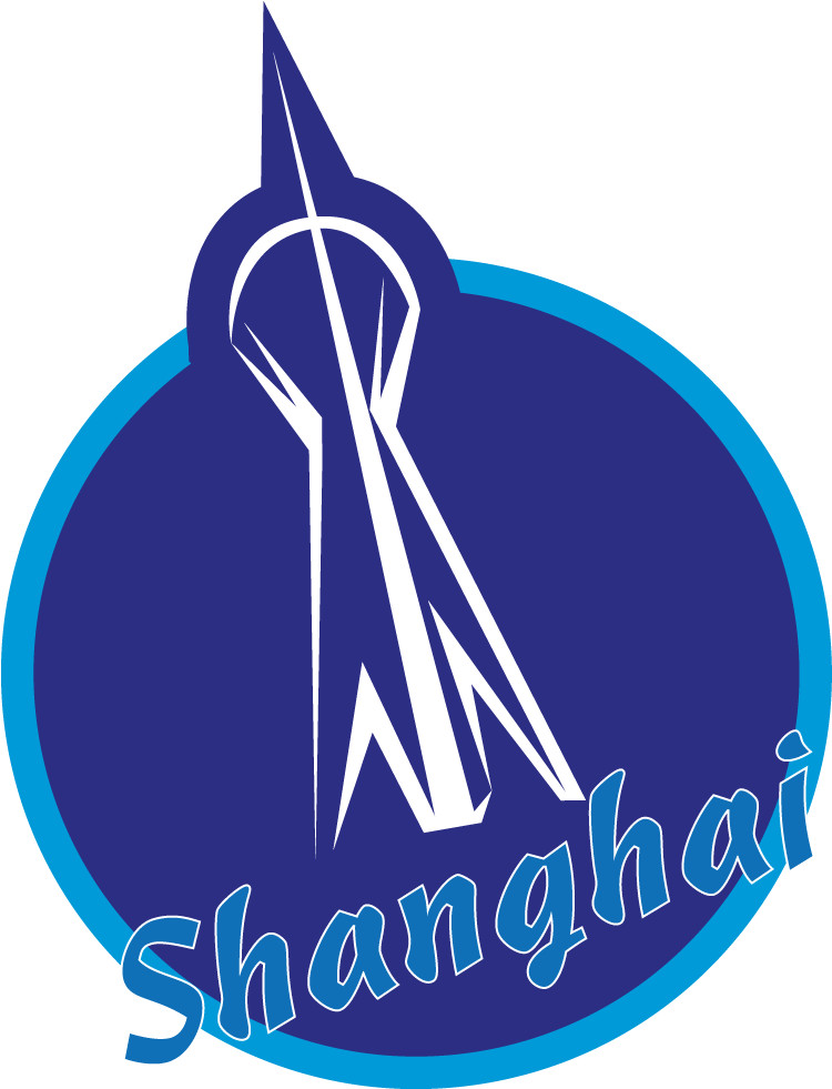 Shanghai China Travel Blue Car Bumper Sticker Decal