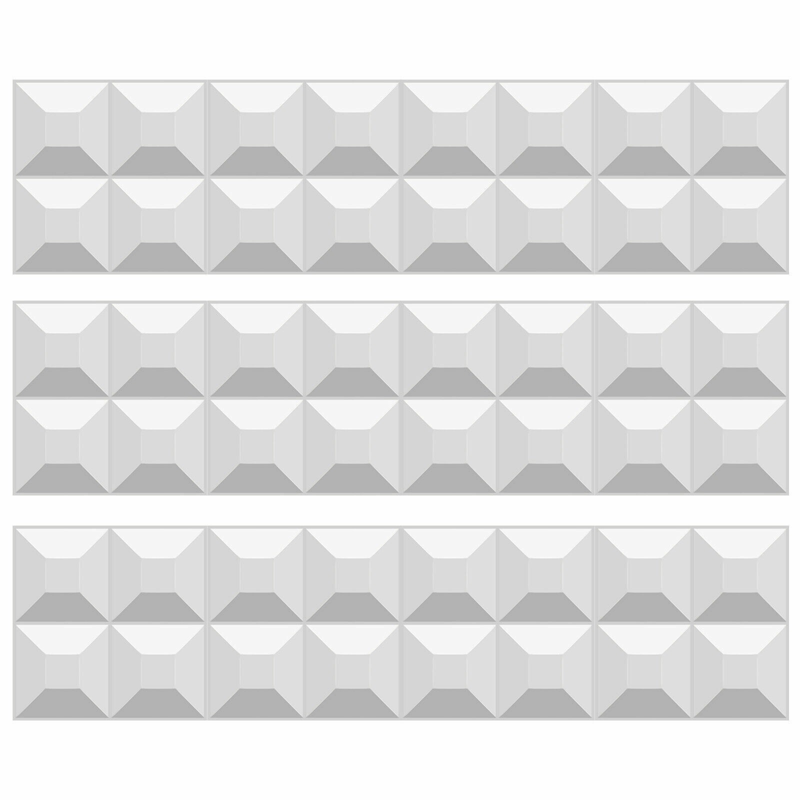 12 Packs Art 3d Peel and Stick Backsplash 12"x12" Self-Adhesive Subway Wall Tile
