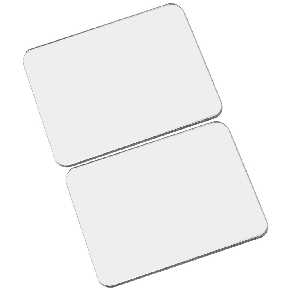 2 Pcs Stick On Mirror Decal For Smartphone Acrylic Self Adhesive Makeup Tool
