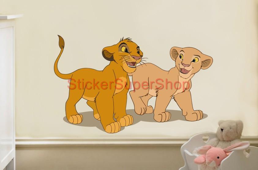LION KING DISNEY Decal Removable WALL STICKER Home Decor Art Simba Nala Kids