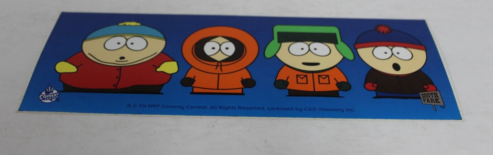 BUMPER STICKER SOUTH PARK KIDS GROUP VINTAGE STICKER 1997 COMEDY CENTRAL CA50