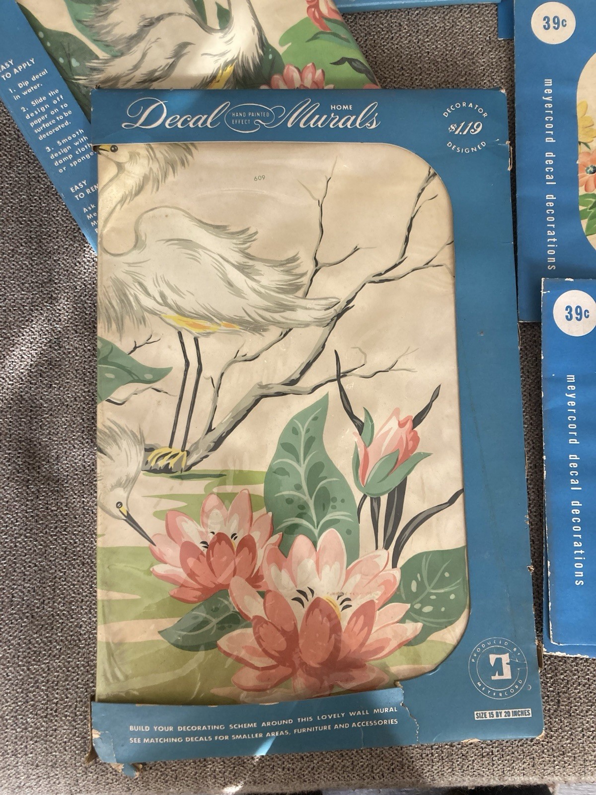 Meyercord Decals Decorations Decal Murals New In Package Vintage Style