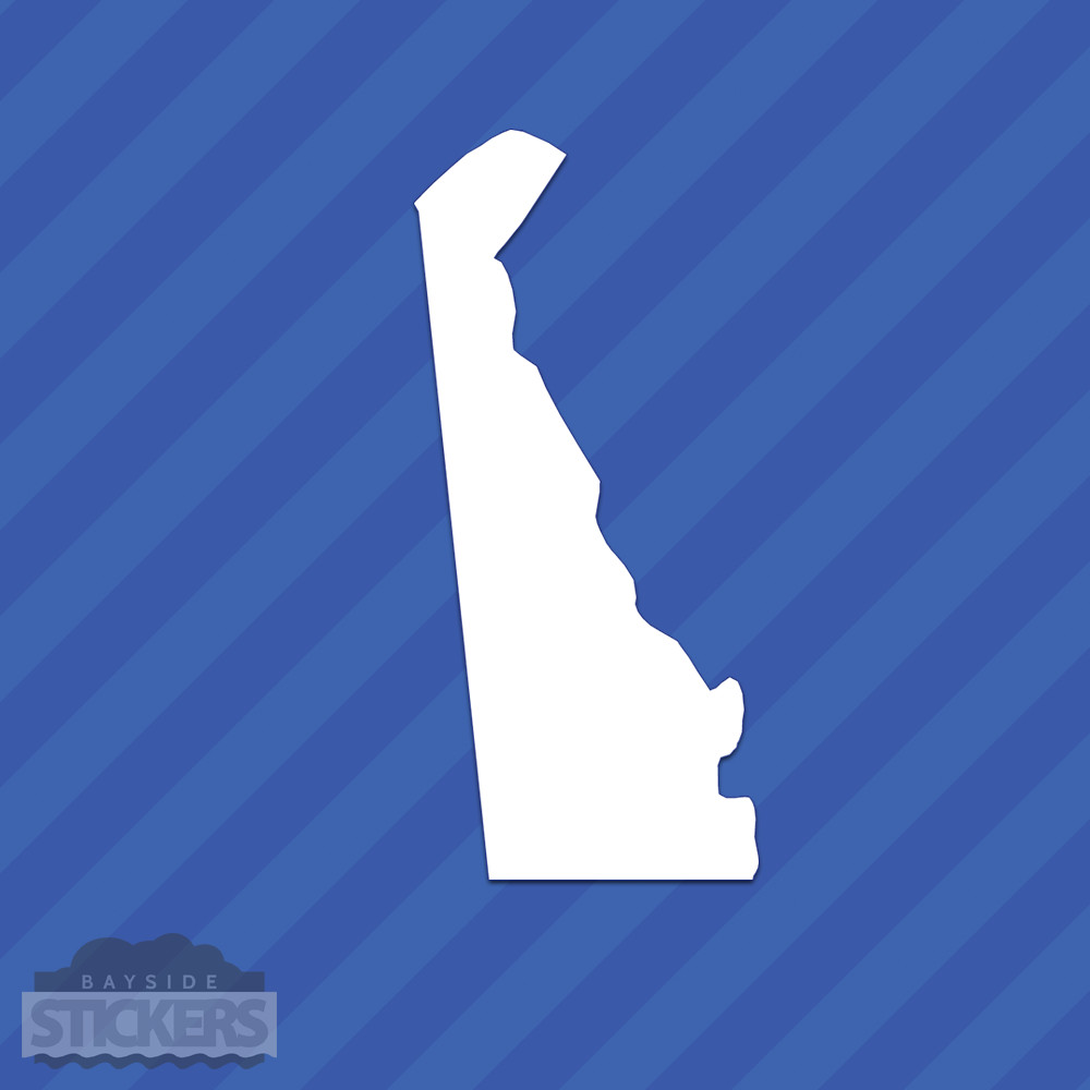 Delaware DE State Outline Vinyl Decal Sticker
