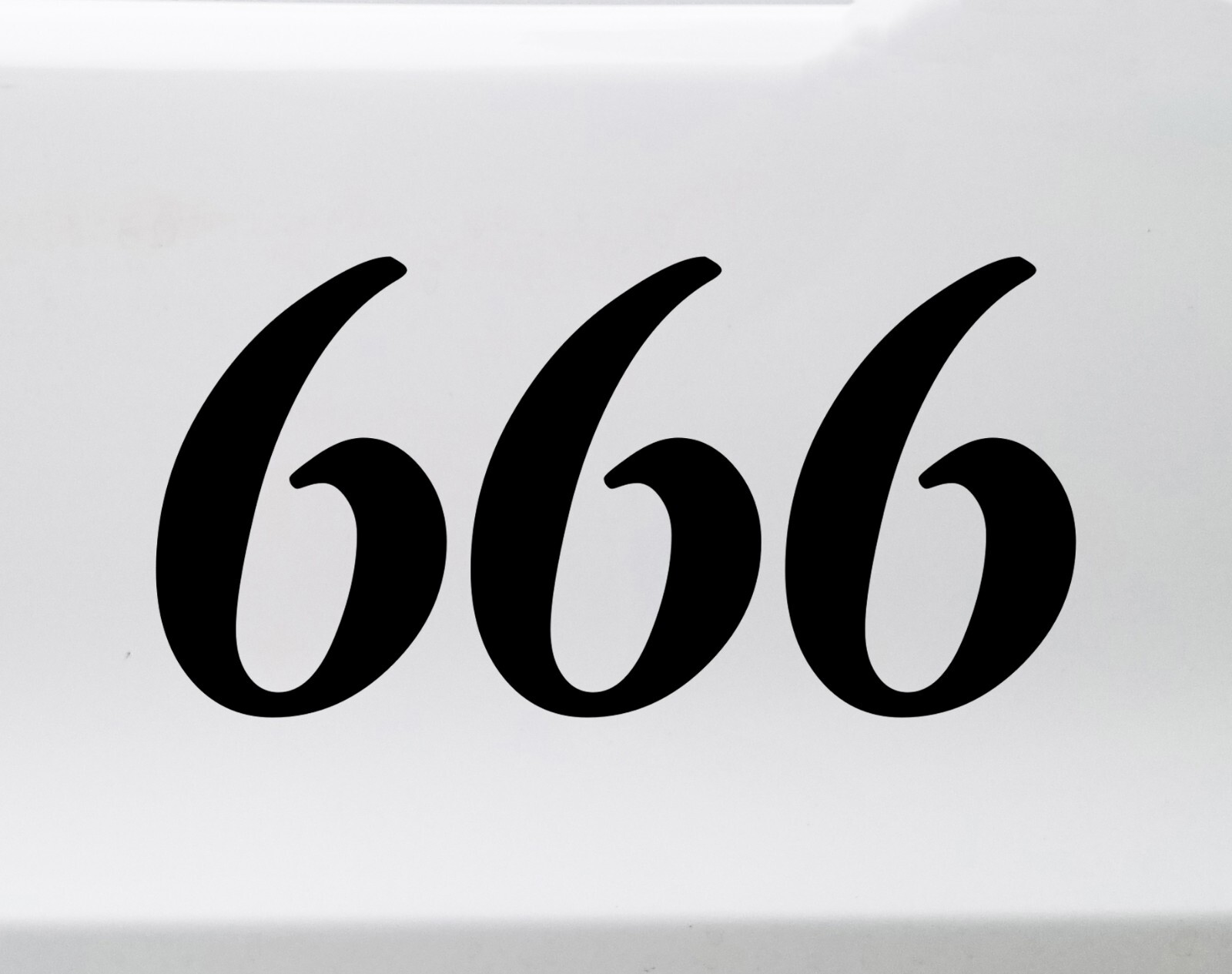 666 Angel Number Vinyl Decal – Reflect Reconnect Numerology – Die Cut Sticker