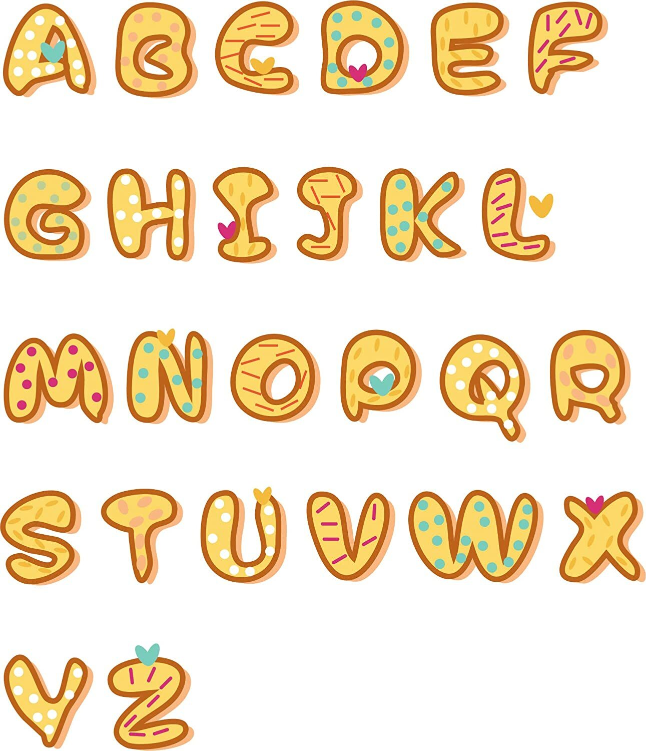 Alphabet ABC Baby Nursery Peel & Stick Wall Art Sticker Decals Kids Nursery Room