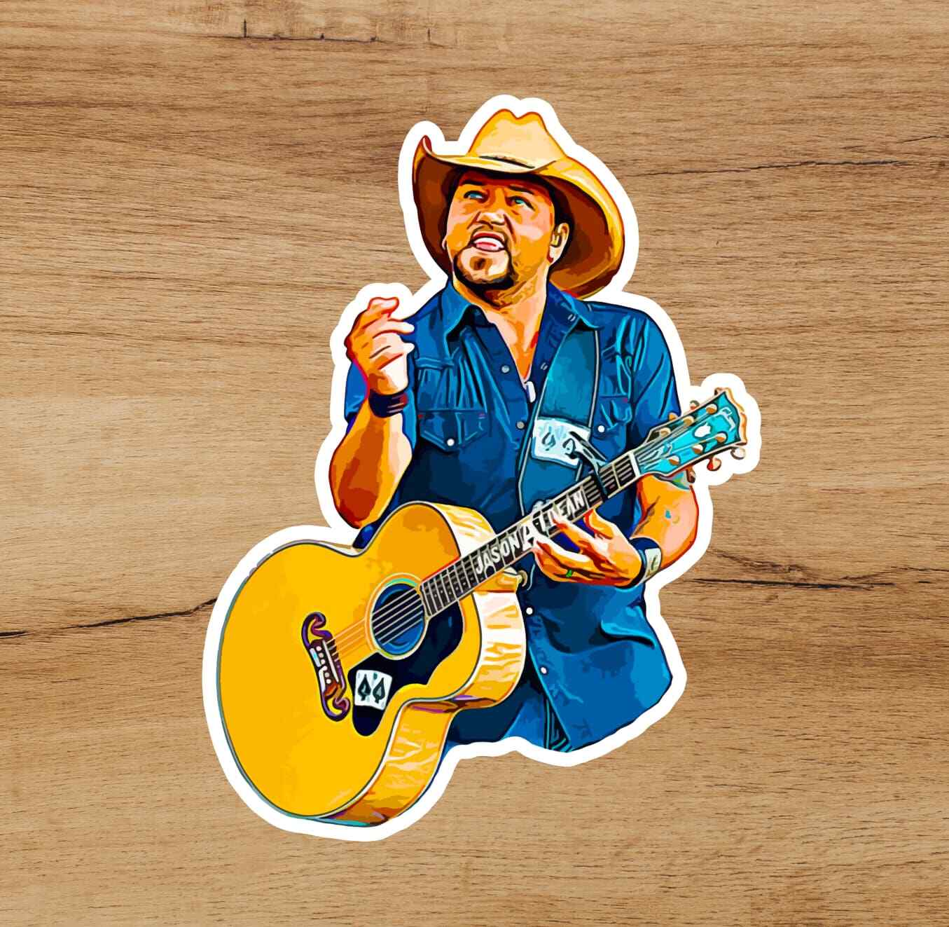 Jason Aldean Country Music Vinyl Car Premium Decal Vinyl Sticker 3in