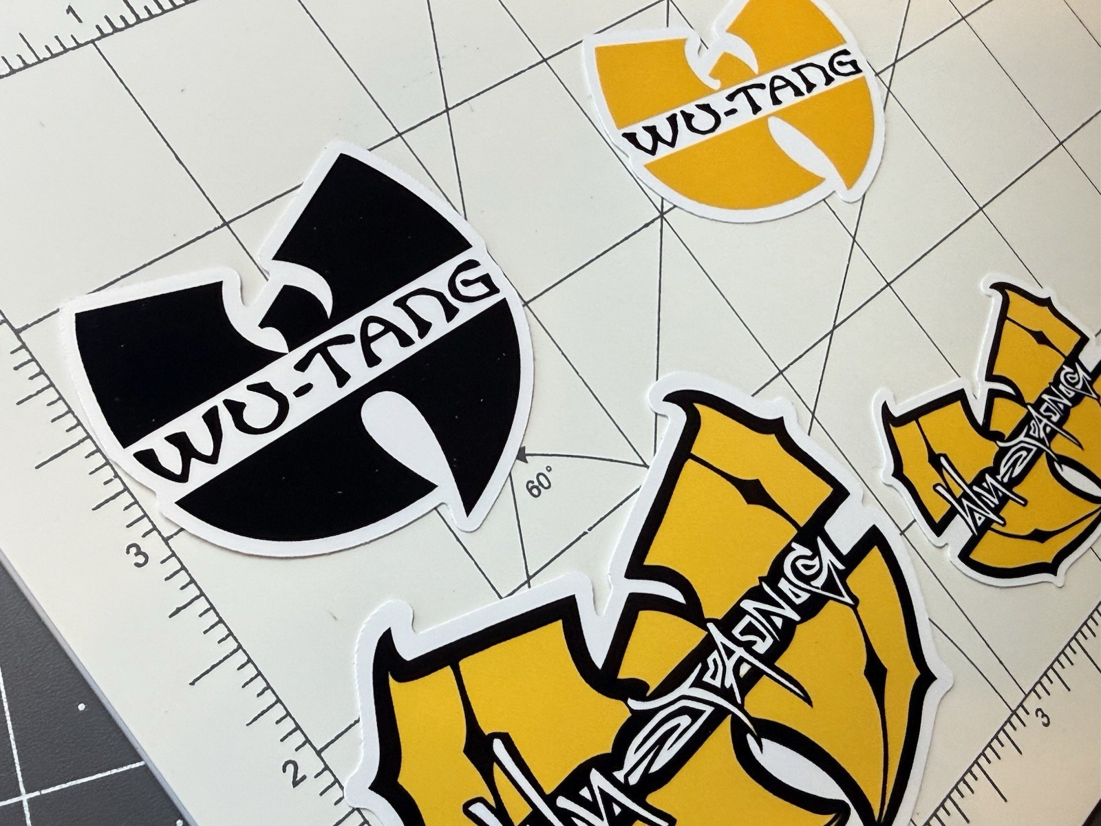 Wu Tang Clan Stickers Graffiti Logo 4 Stickers
