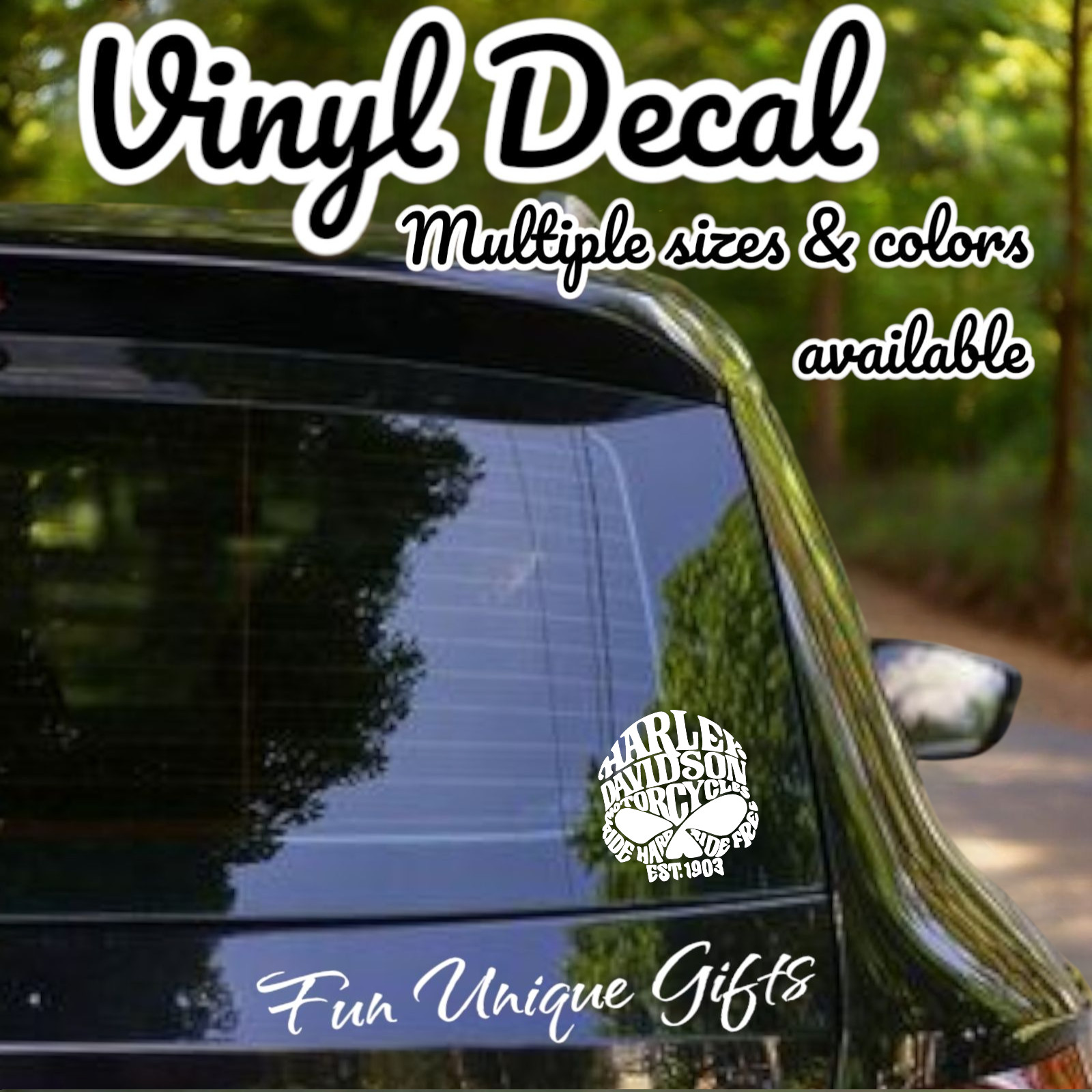 Harley Vinyl Decal Sticker -Multiple Colors & Sizes- SHIPS FREE!