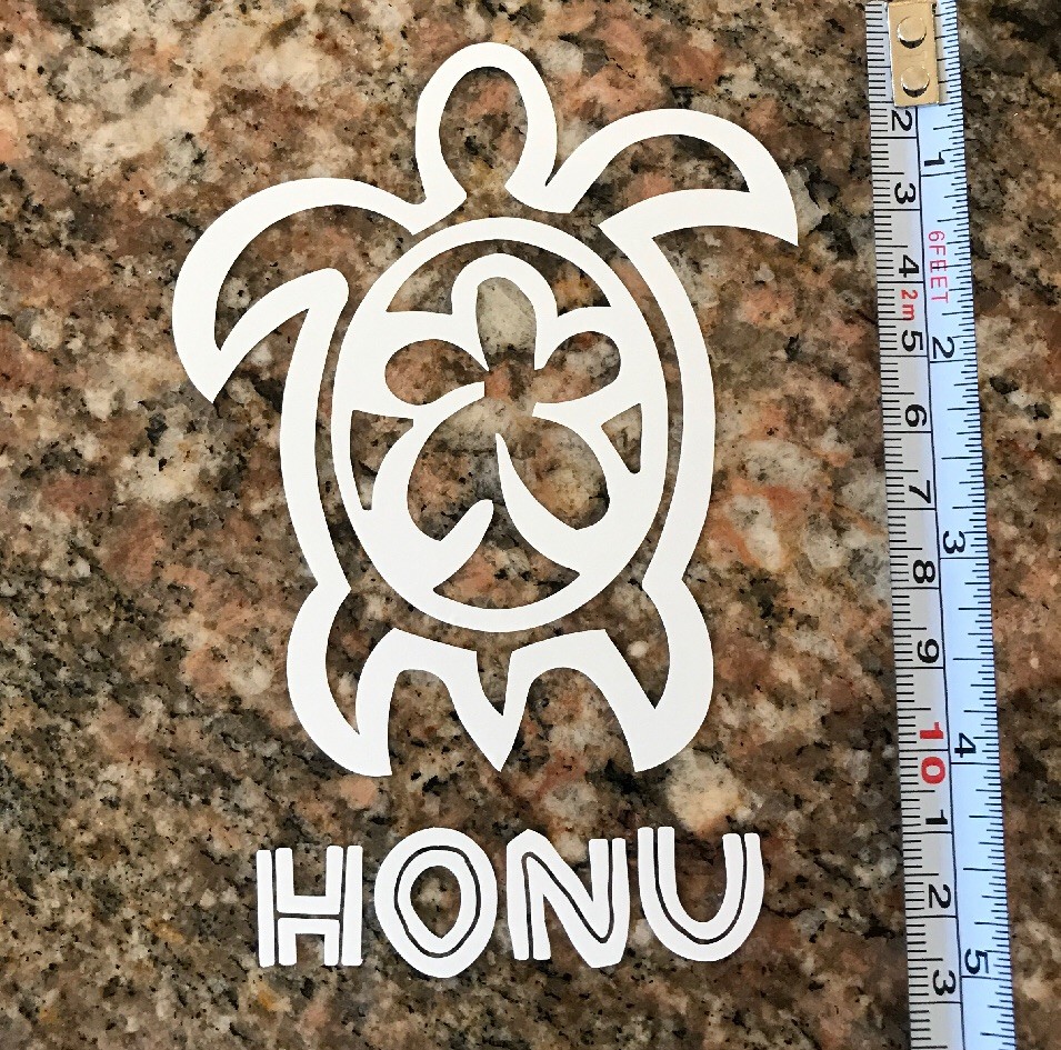 Hawaii Sea Turtle Honu Sticker – Hawaii Maui Oahu Beach Surf Wave Tropical