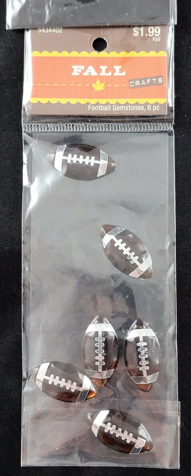 Sports Football Gemstone Sticker Decal Iron-On Hobby Lobby Craft Lot x4
