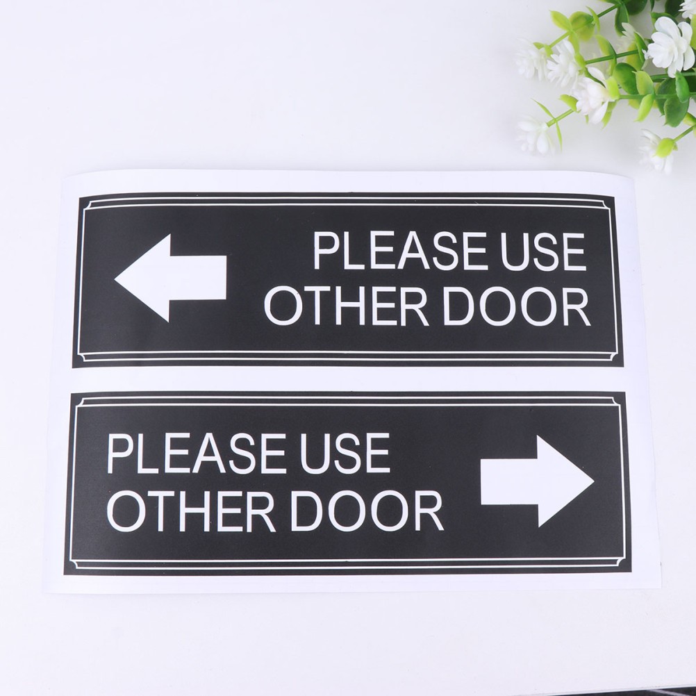 6Pcs Door Decor Please Use Other Door Stickers for Waterproof Indoor Use