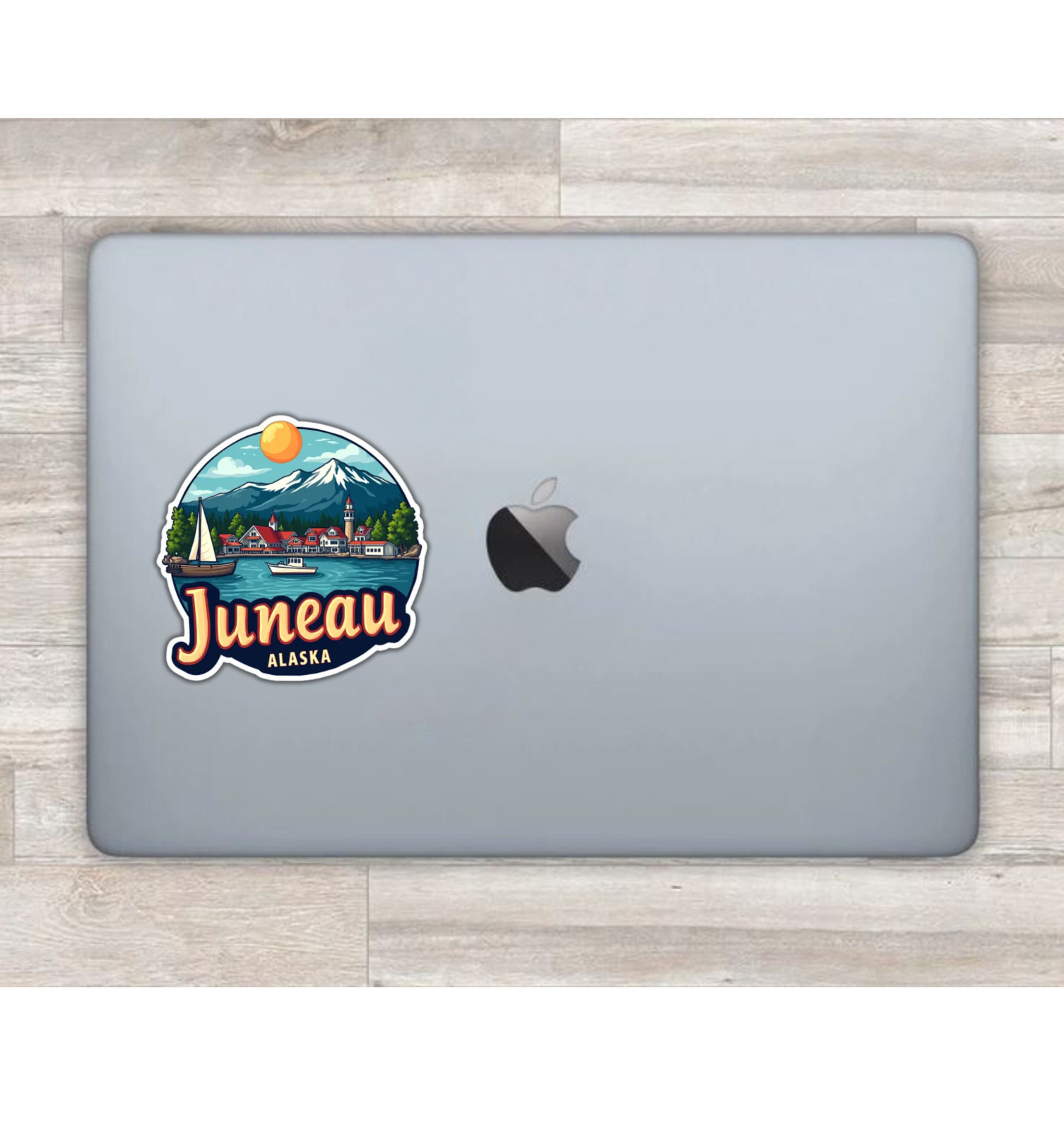 Juneau Alaska Fridge Magnet or Laptop Sticker