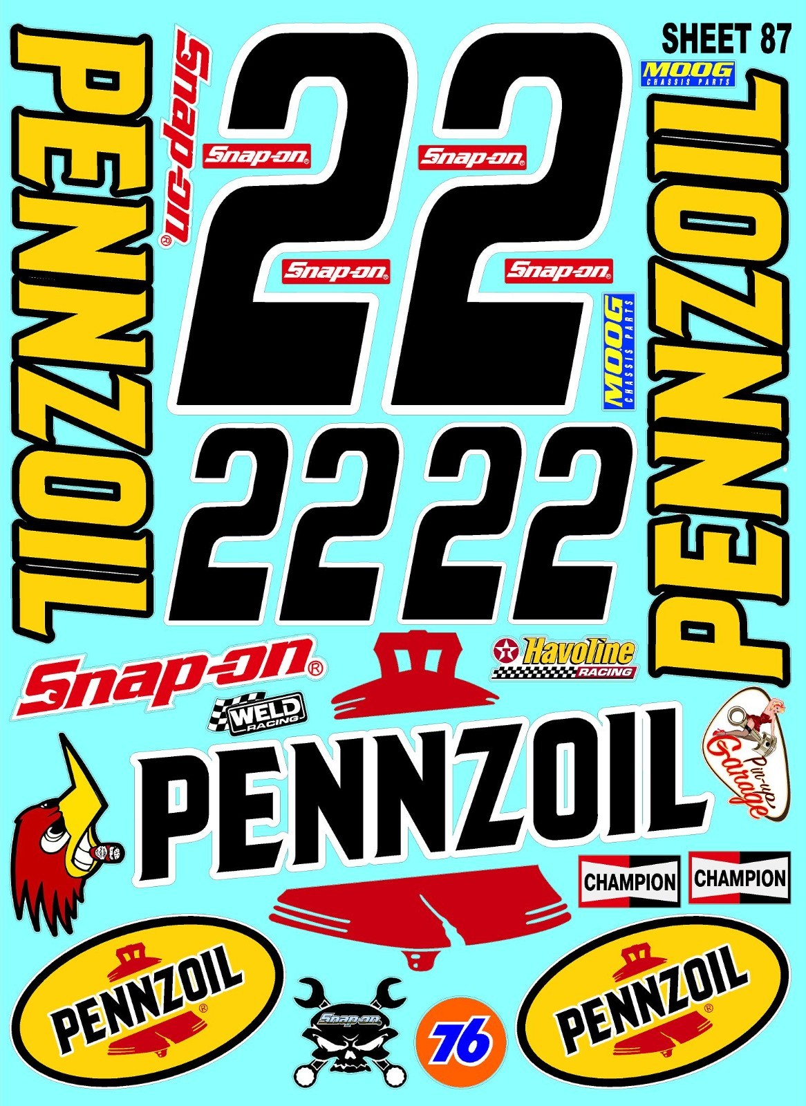 White Vinyl Sticker Sheet 87 F1axialmcd-R/c Model Decal fits 1/24-1/16 Scale CUT