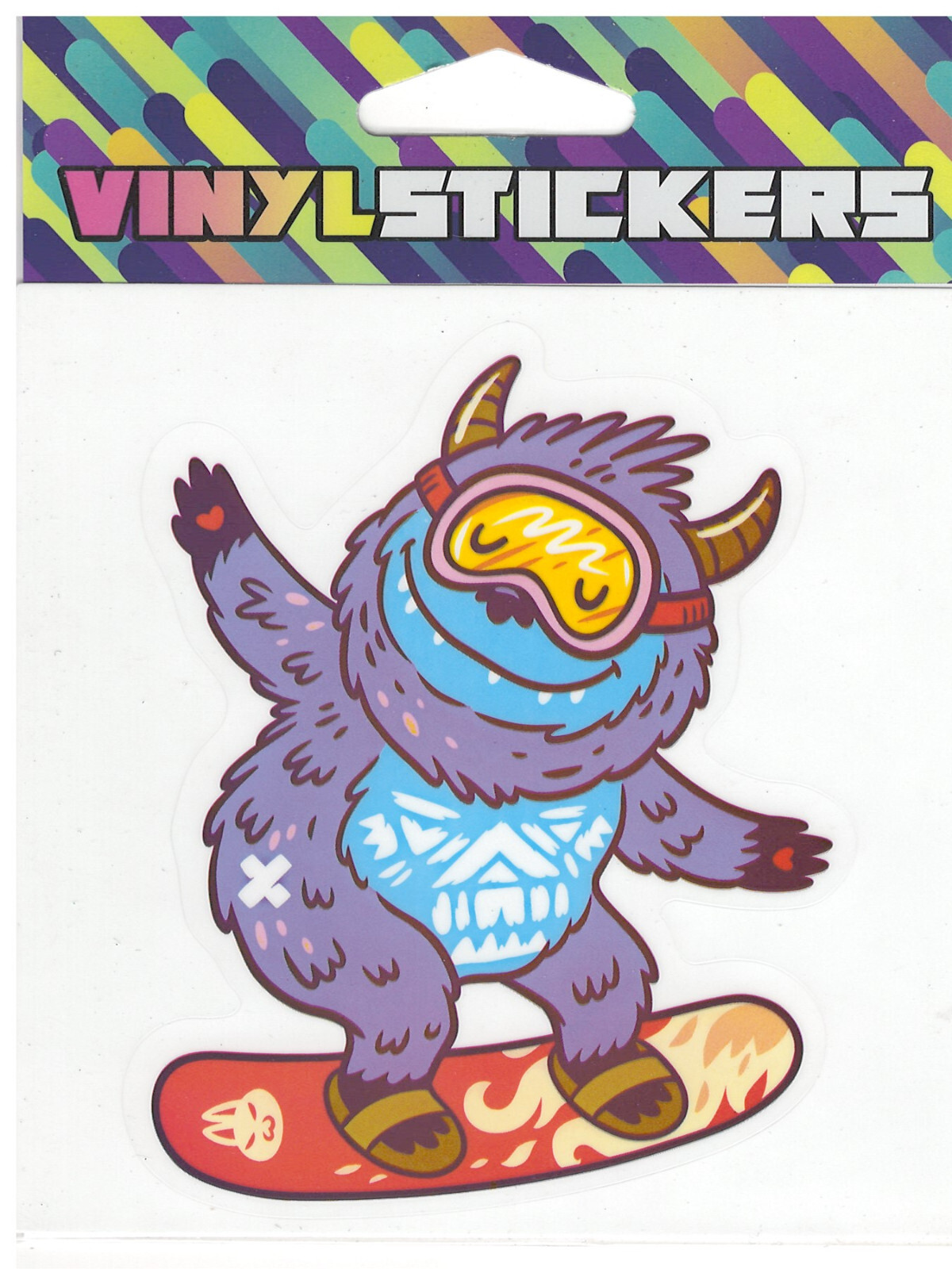 Snowboarding Yeti! Quality Vinyl Sticker UV/Weather Resist