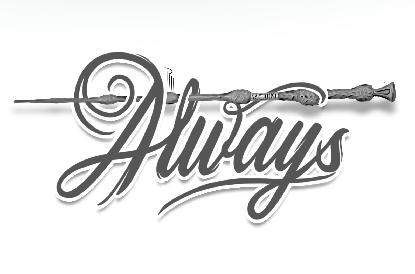 1.5" x 3" Harry Potter 'Always' Glossy Sticker