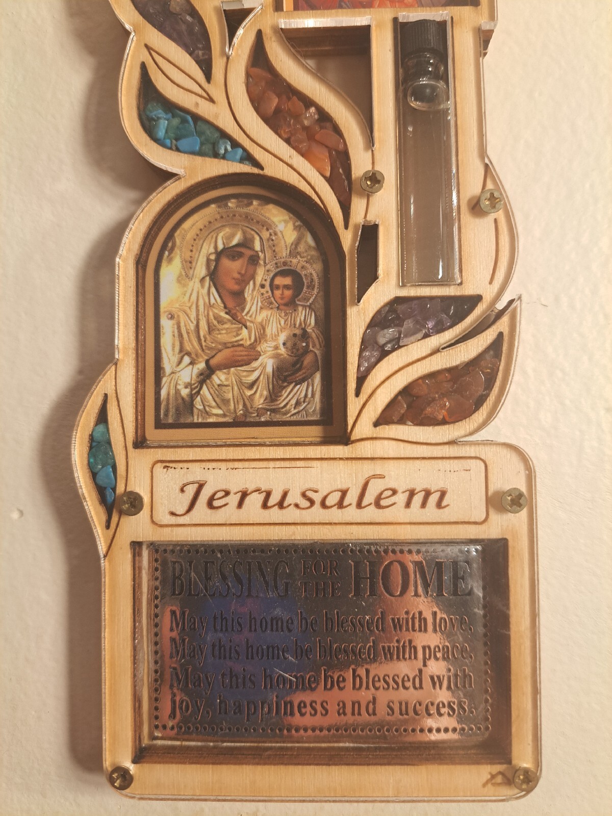 wall decor, Religious Orthodox Church, Blessing For The Home, Made In Jerusalem.