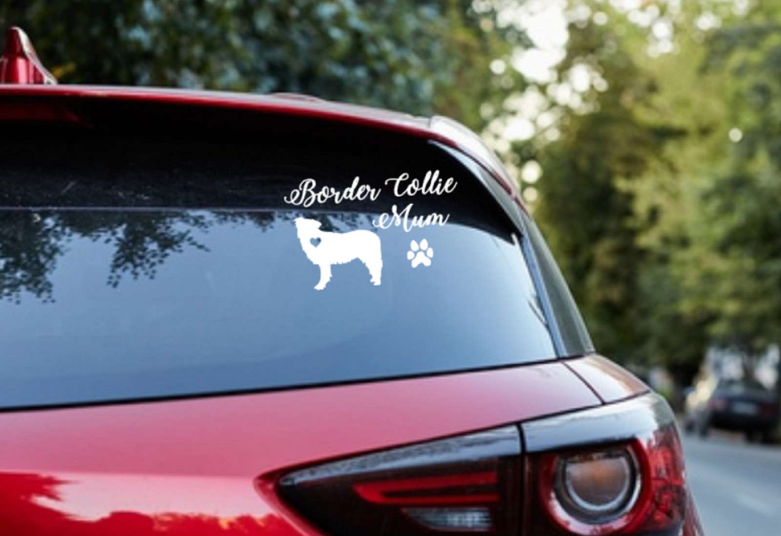 Border Collie Mum Sticker Mom or Dad Collie Sticker Car Decal Vinyl Merle Laptop