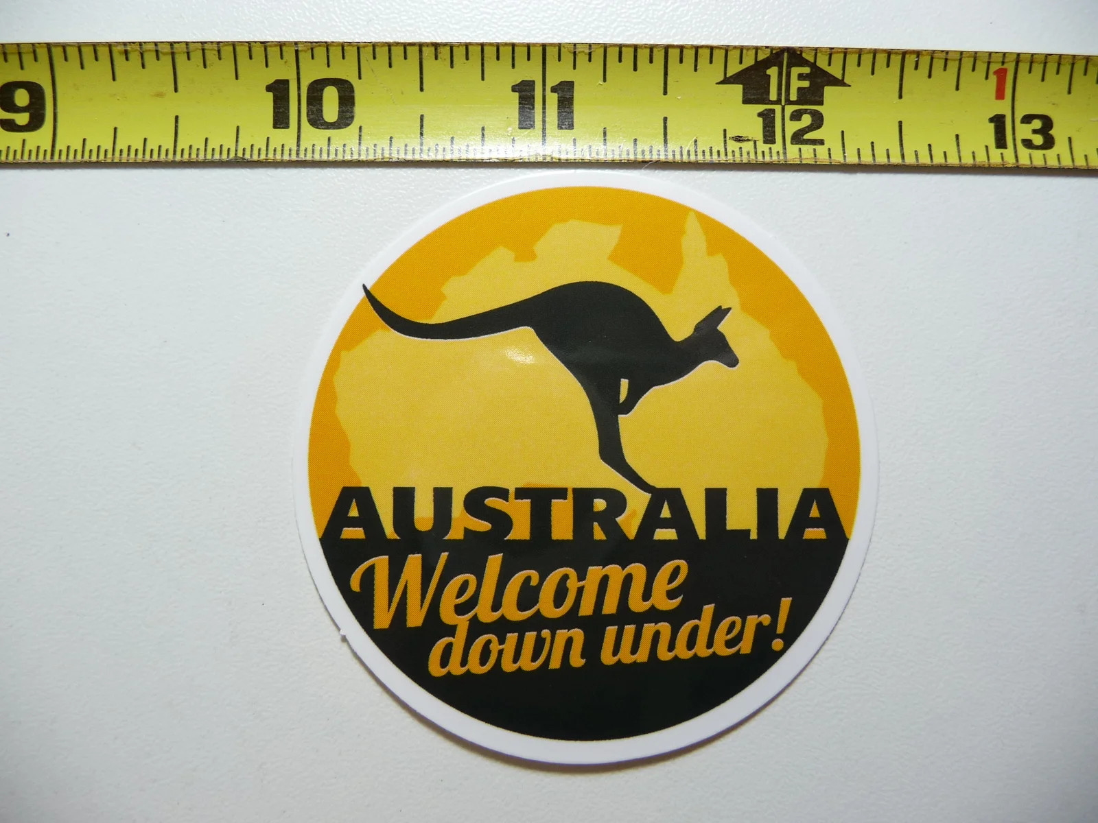 KANGAROO AUSTRALIA DOWN UNDER SMALL STICKER DECAL TRAVEL VACATION ON HOLIDAY