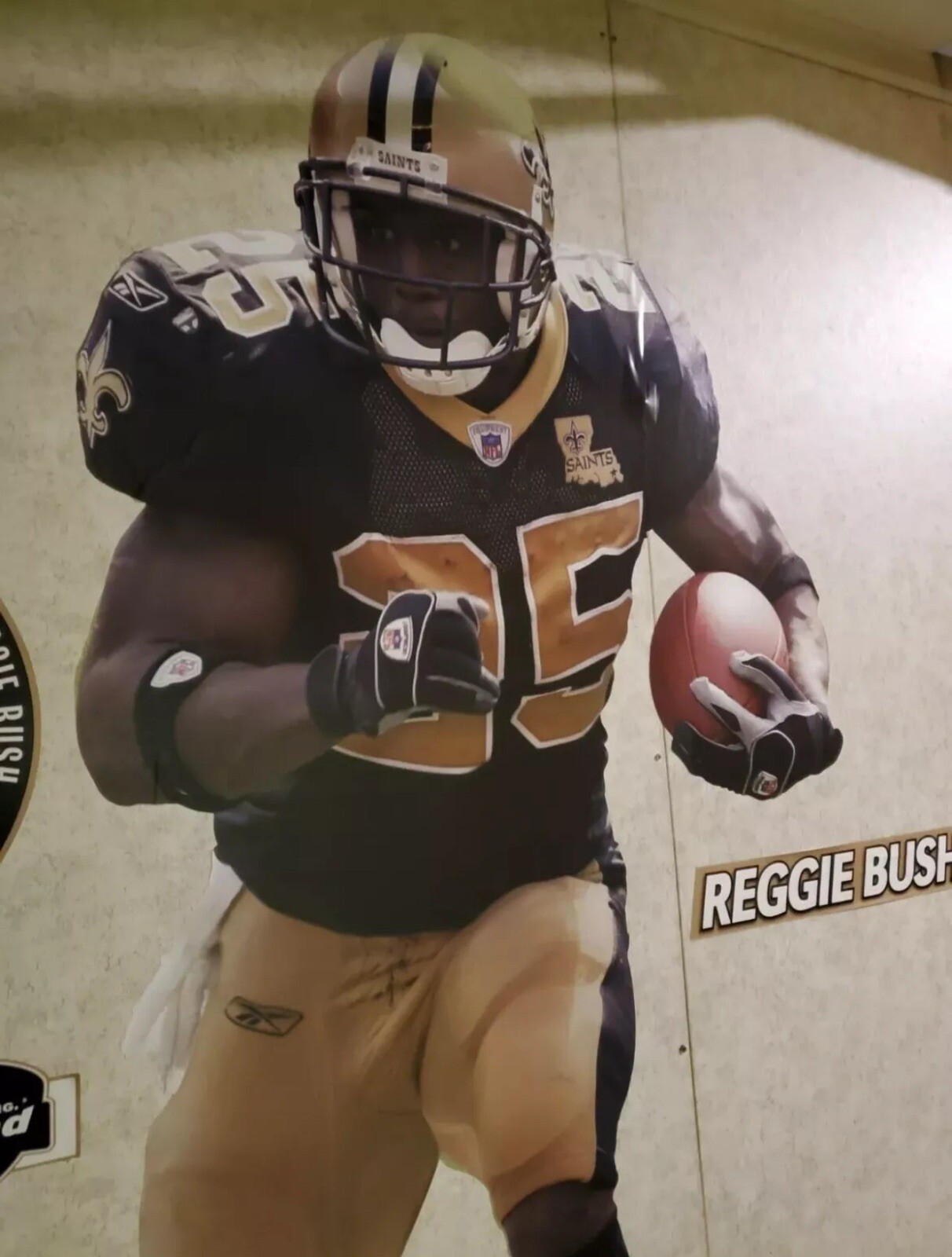 NFL Reggie Bush New Orleans Saints Fathead wall decal 