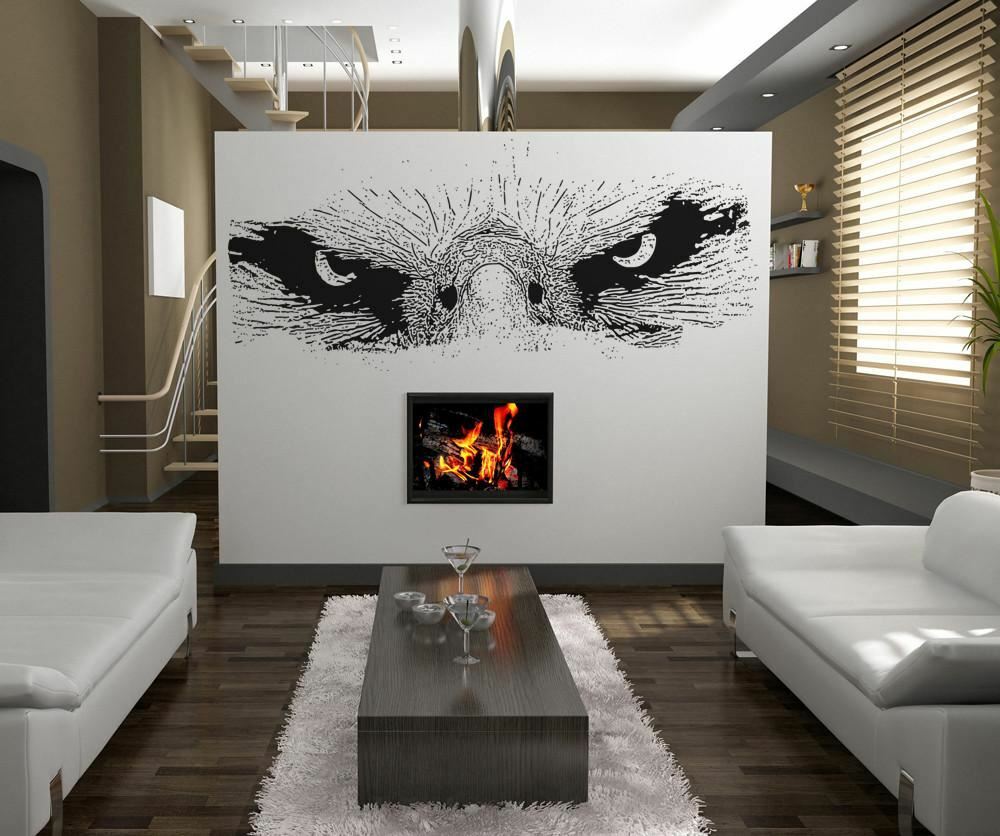 Eagle Eyes Staring Down Vinyl Wall Decal Sticker.#5517