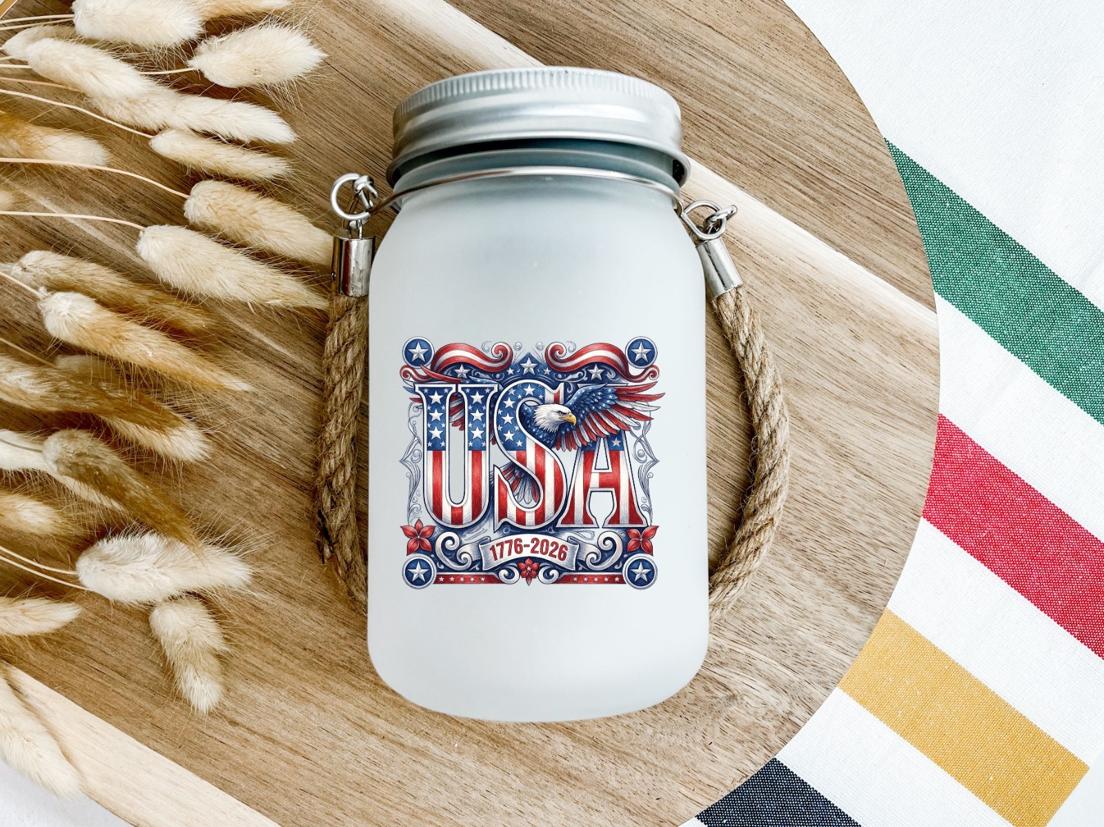 Eagle 250th Anniversary 4th of July UV DTF Transparent Sticker / Decal