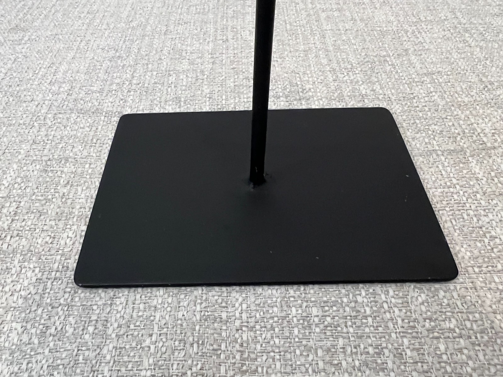 West Elm Handcrafted Black Modern Metal Decorative Display Stand Holder