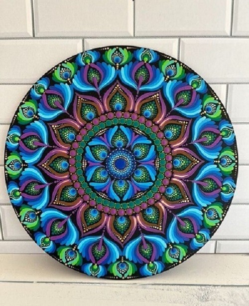 New Mandala Tapestry Wall Hanging Bohemian Art Gift Dot Painting Christmas New