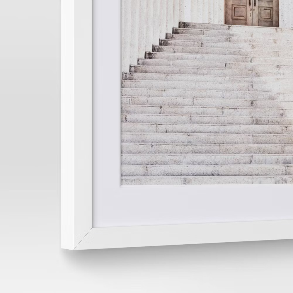 (Set of 2) 16"x20" Architecture Framed Arts Neutrals – Threshold: Vertical Wall