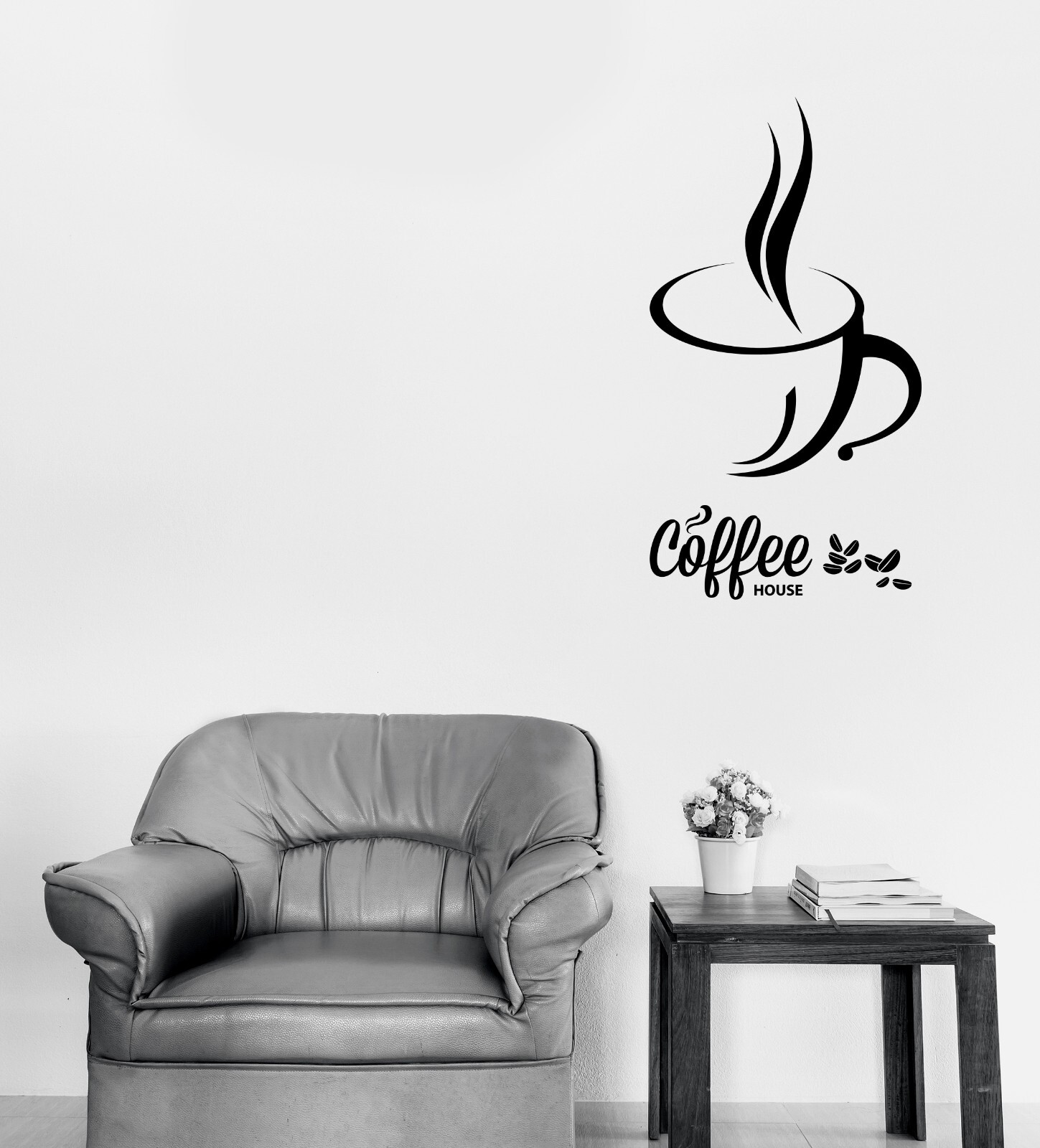 Wall Vinyl Decal Internet Cafe Coffee Wifi Free Zone Coffee House (n1828)