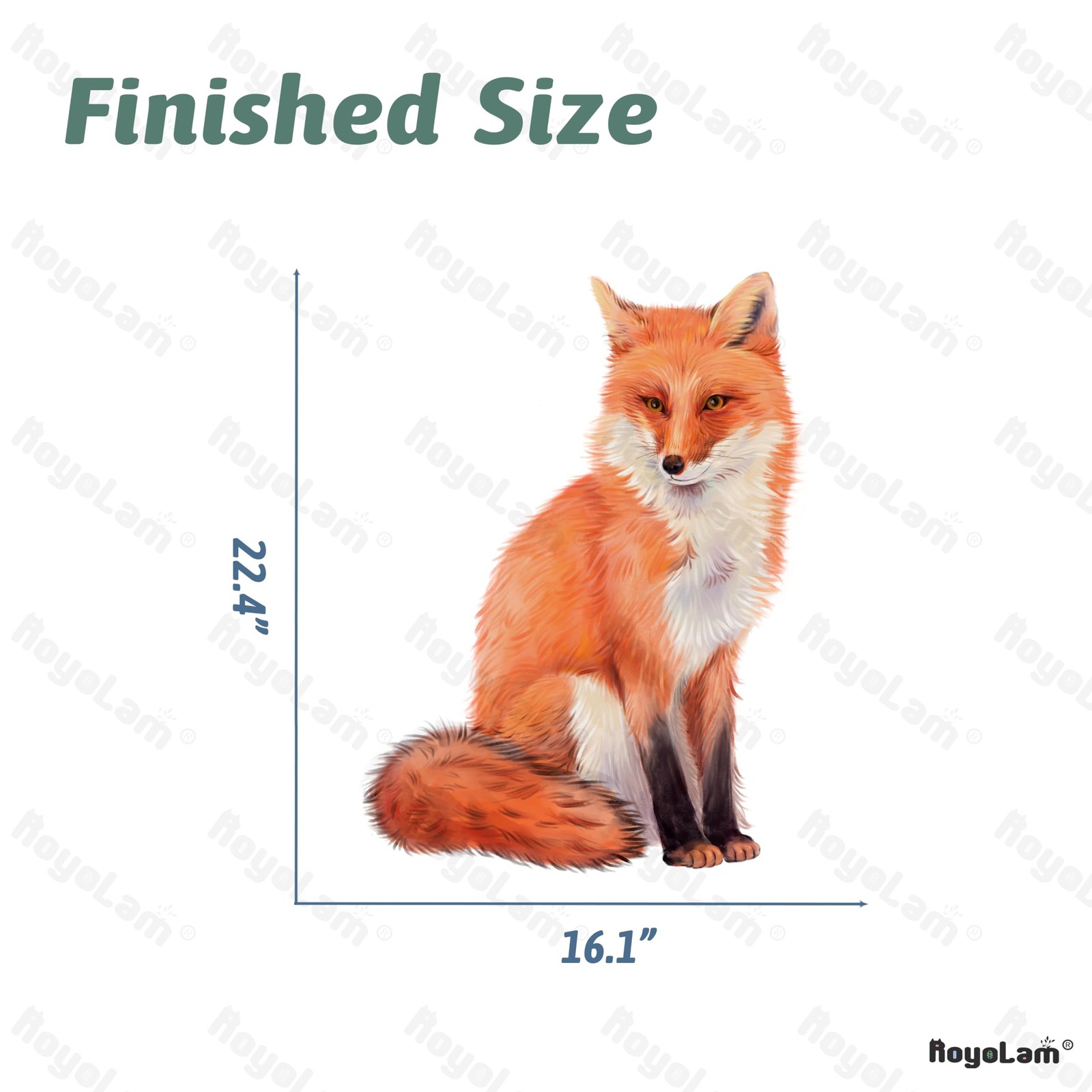 RoyoLam Red Fox Wall Decal Animal Wall Sticker | Removable waterproof peel an…