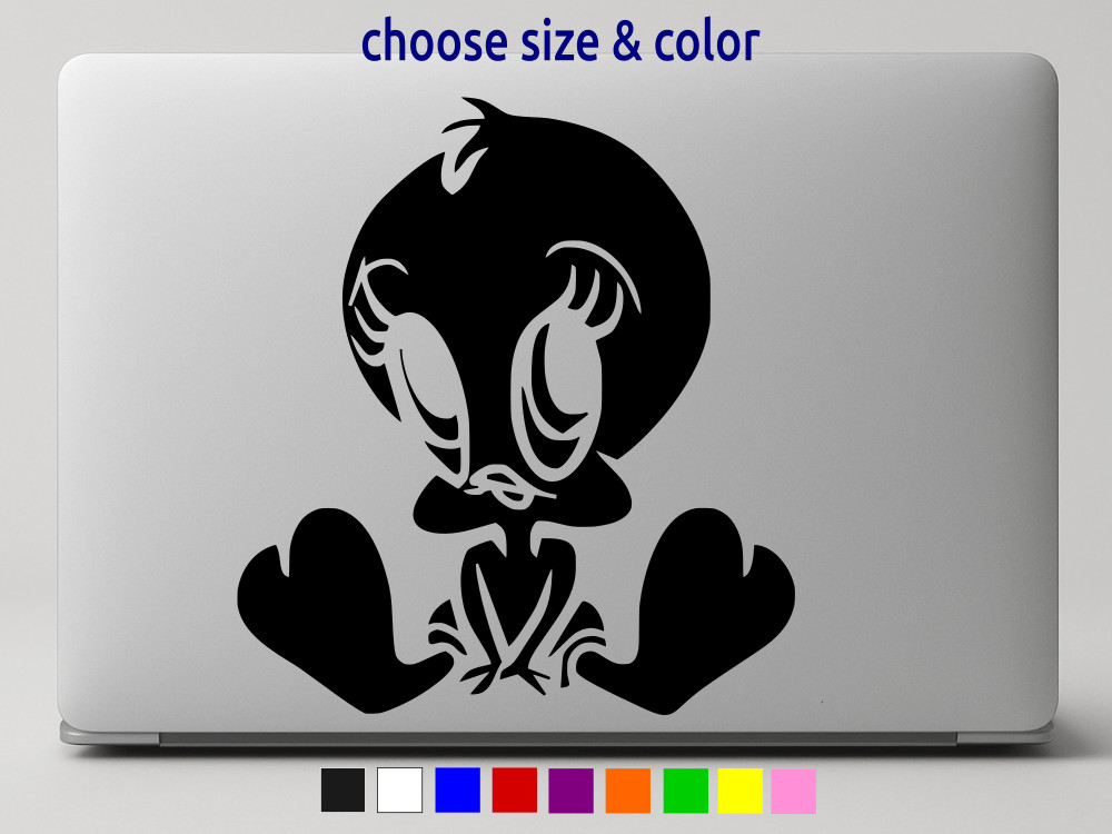 TWEETY BIRD Looney Tunes Vinyl Decal Window Wall Car Sticker CHOOSE SIZE COLOR