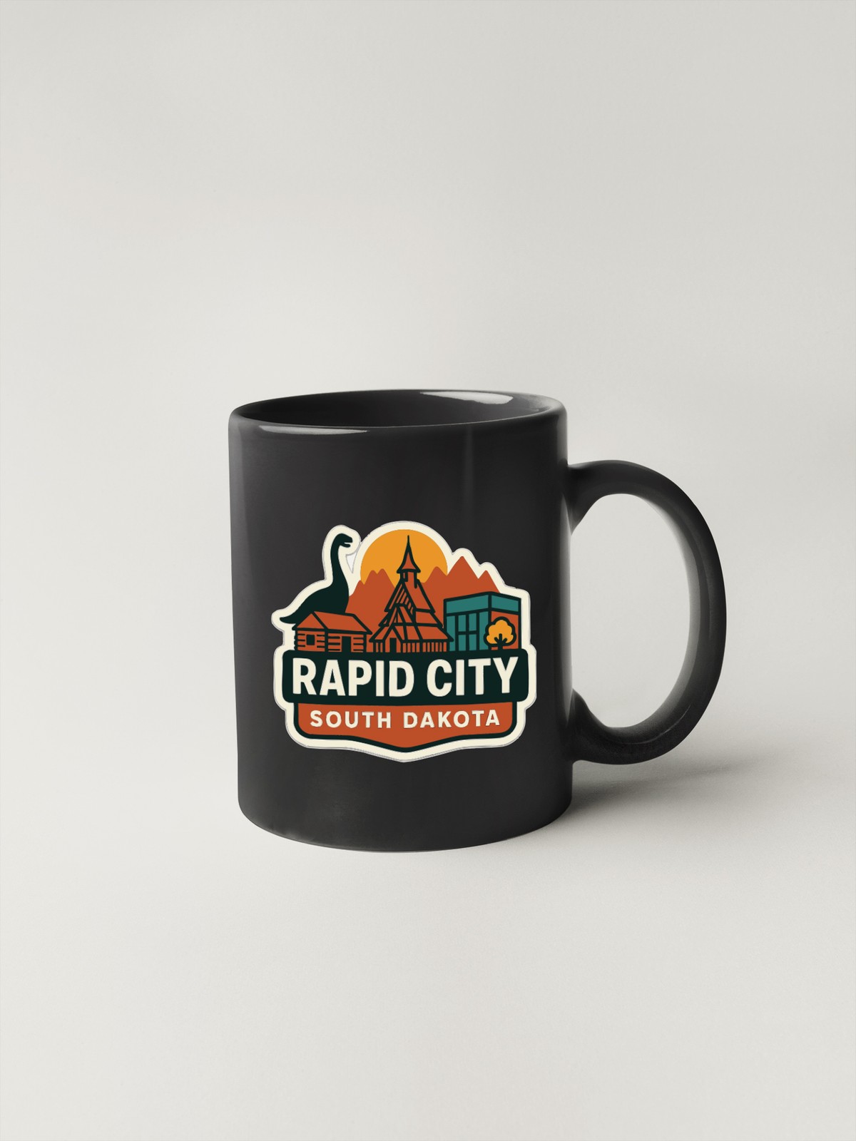 Rapid City South Dakota Sticker Decal Vinyl Die-Cut City Skyline Landmark Design