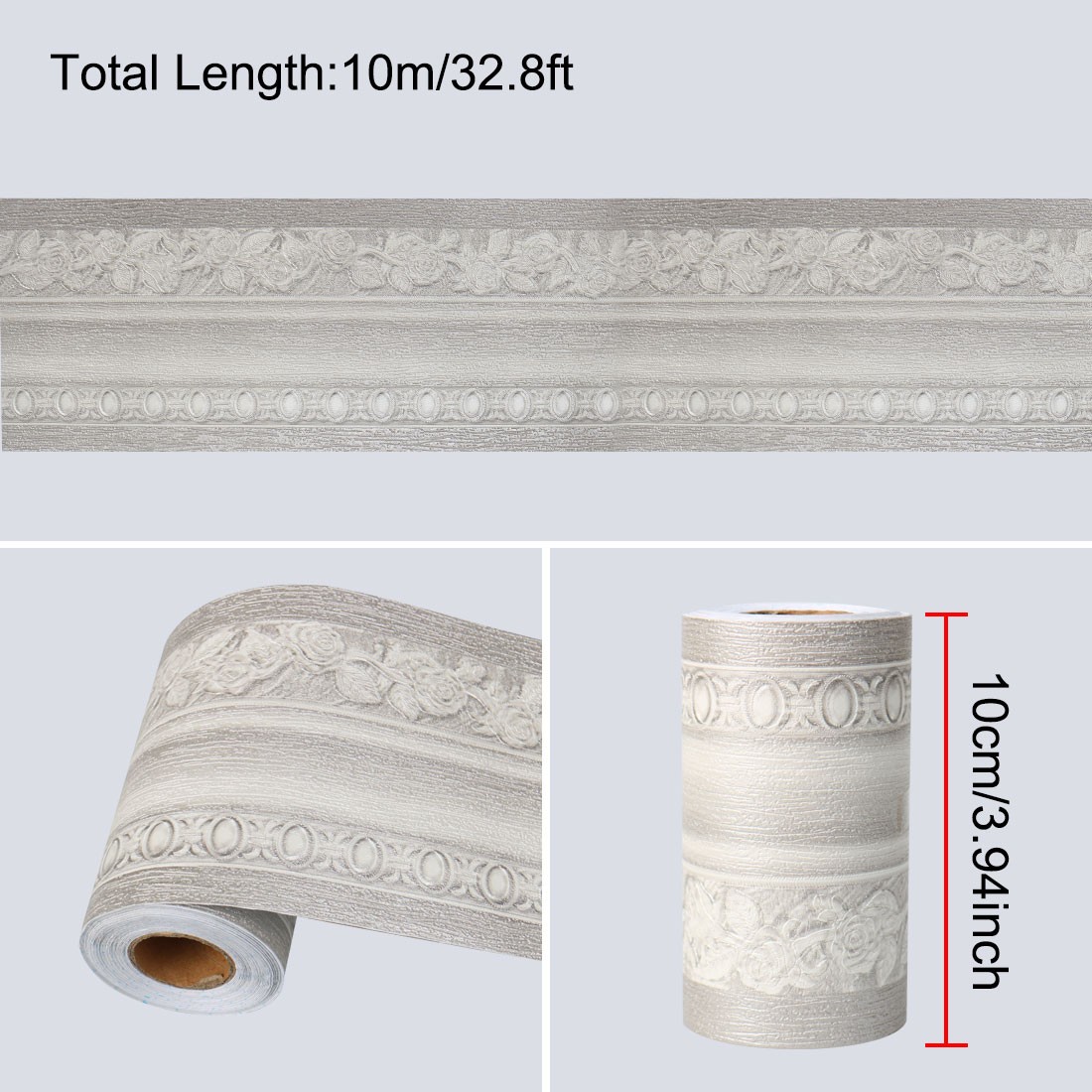 Wall Paper Border Self Sticker European Pattern for Kitchen Bedroom Window Decor