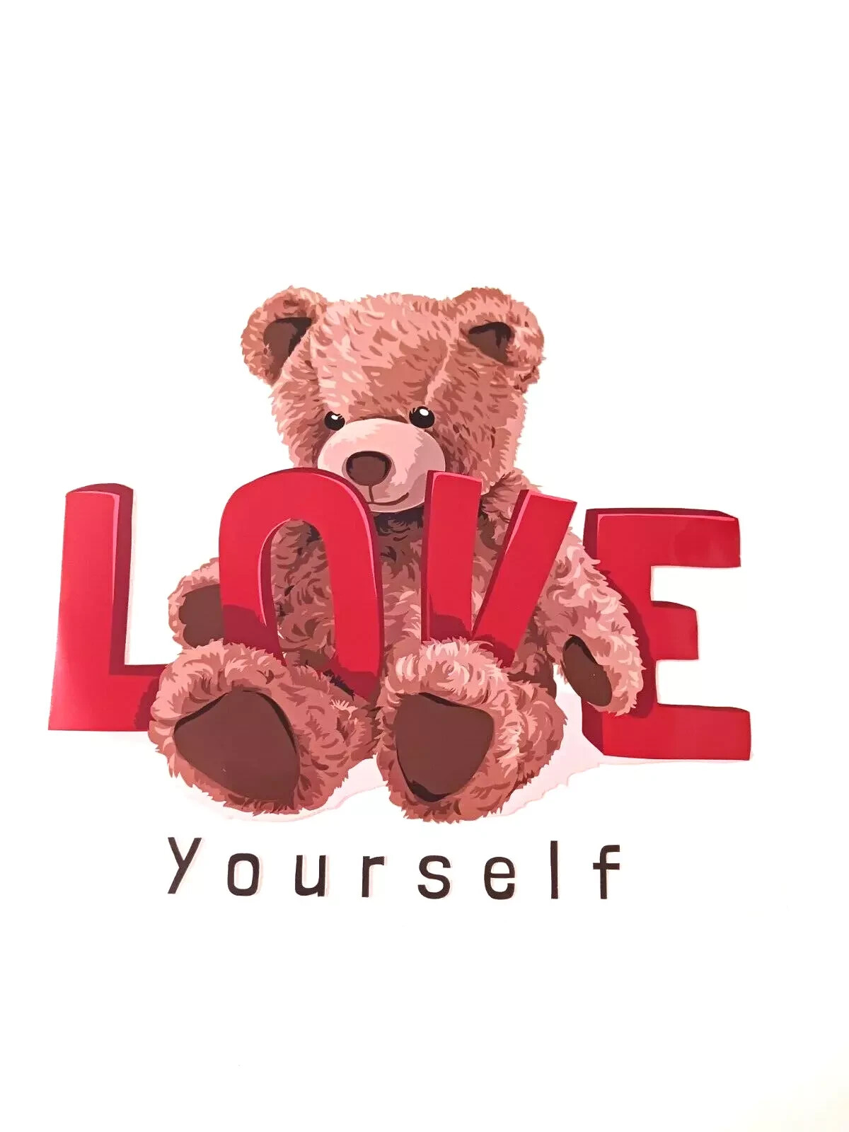 Love Bear Sublimations Iron Stickers For T-shirt Hoodies Jackets (3 Pack)