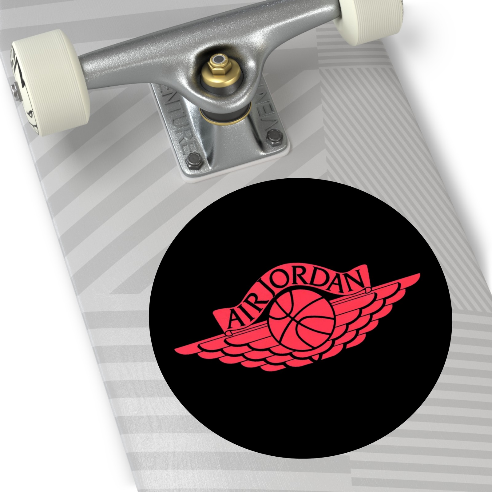 Air Jordan Wings Logo Round Vinyl Stickers