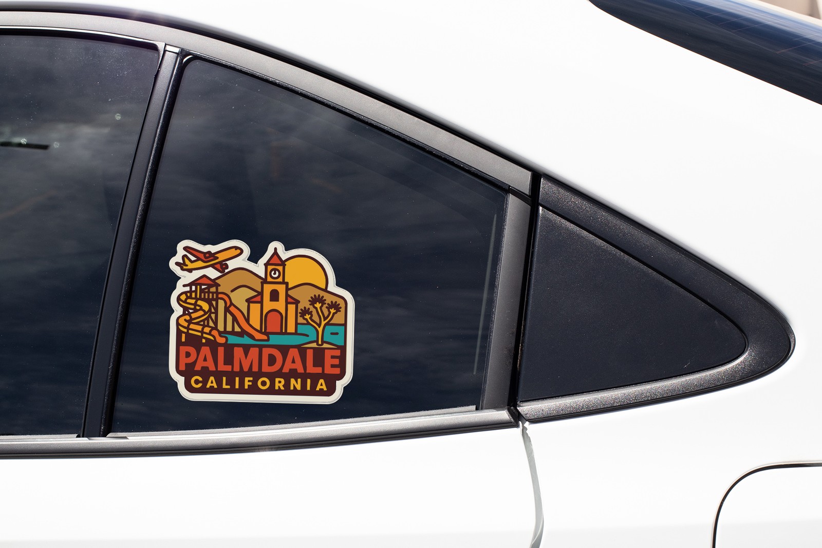 Palmdale California Sticker Decal Vinyl Die-Cut City Skyline Landmark Design