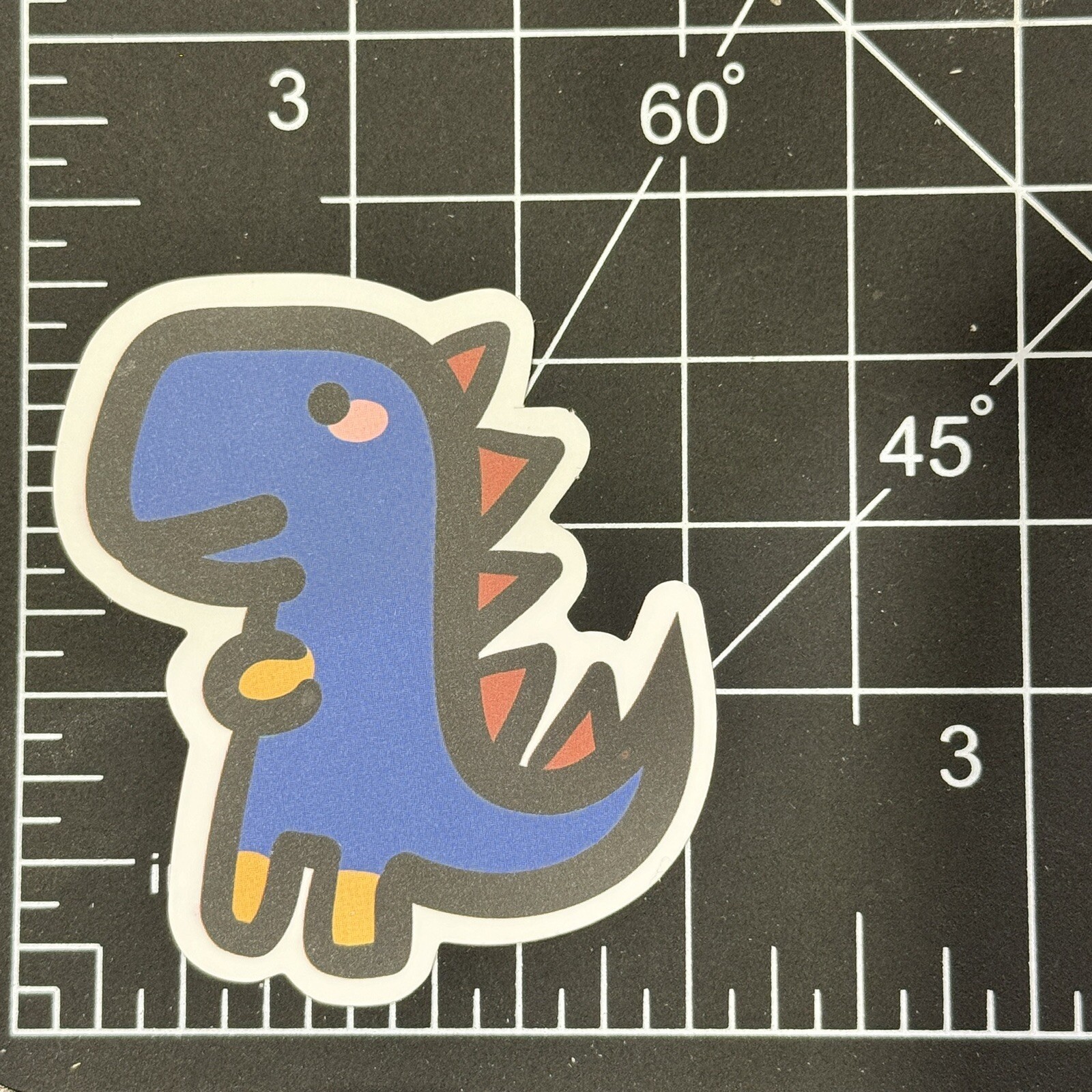 One Eye Dark Blue Monster Tippy Toes Matte – Vinyl Decal Sticker Bomb Skateboard