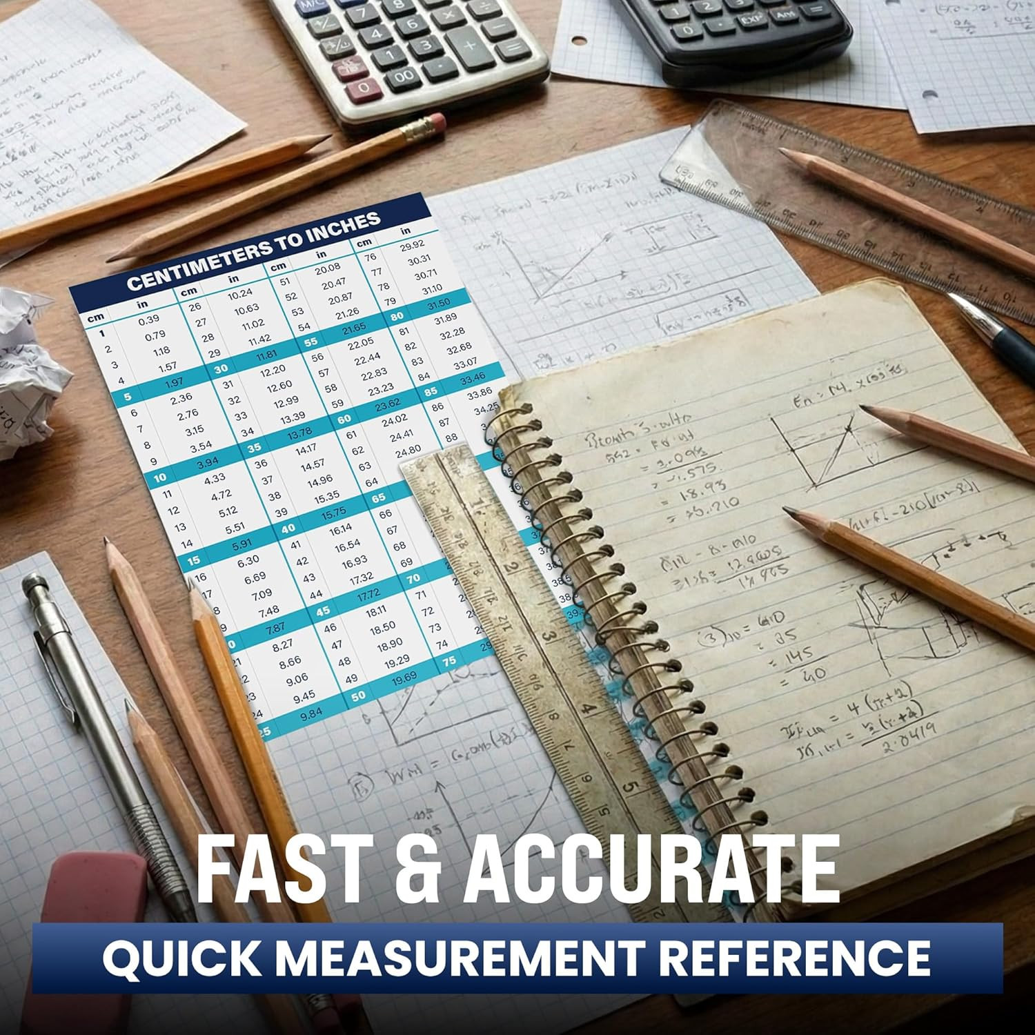 Centimeters to Inches Conversion Chart – Weatherproof Vinyl Sticker 8"x6