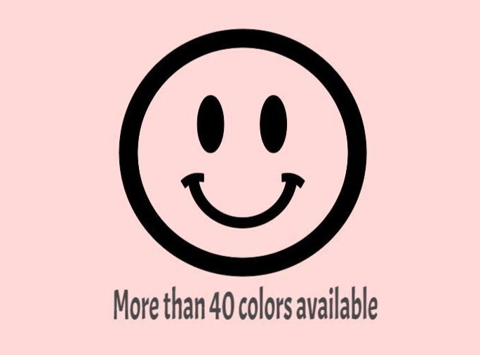 Smiley Face Die Cut Sticker Vinyl DIY Decal for Cup Car Window Tumbler Flask