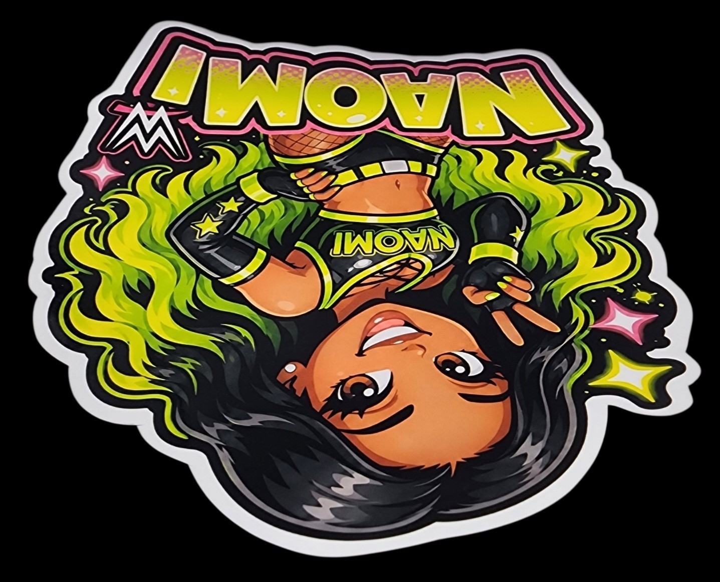 Female Wrestler Waterproof Car Decal Laptop Vinyl Sticker Large