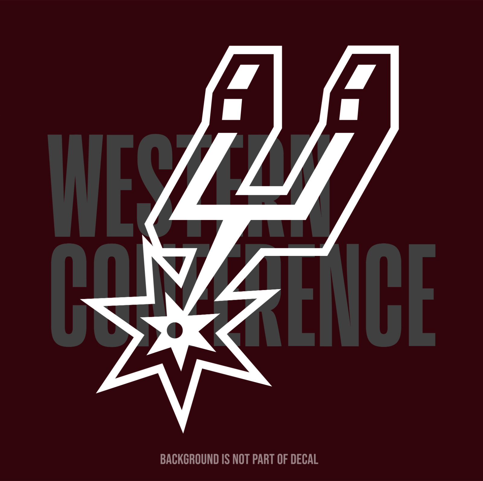 San Antonio Spurs Vinyl Decal Sticker