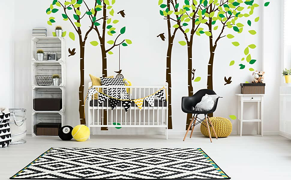 Cartoon Large Tree Wall Sticker 180 x 264cm/70.9 x103.9 (New – Factory Sealed)