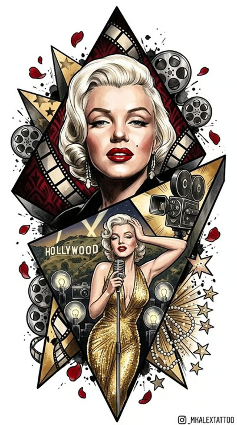 Marilyn Monroe Sticker Decal Laptop Wall Mirror Cup Tumblr Locker
